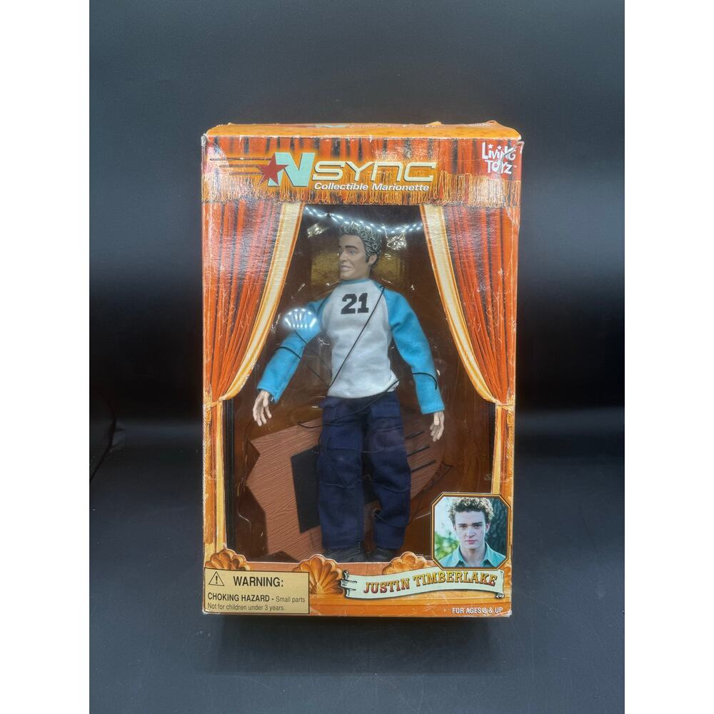 ’N Sync Justin Timberlake Living Toyz Collectible Marionette Doll RARE